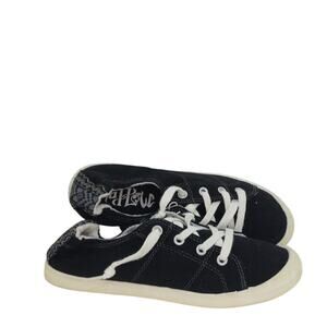 MOD POLE Womens New w/Tags Designer Black Laceup Sneakers - Size: 6